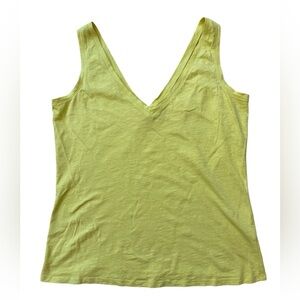 Boden Yellow V-Neck Tank Top